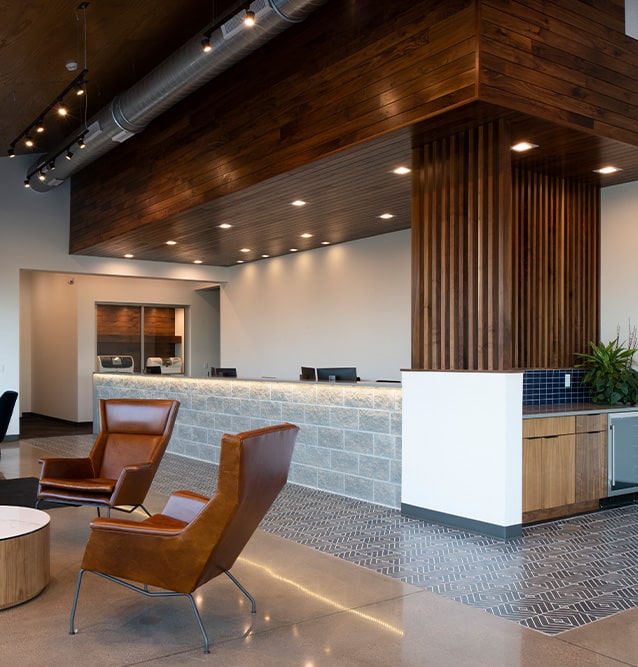 The lobby at McDonald Dental Group.