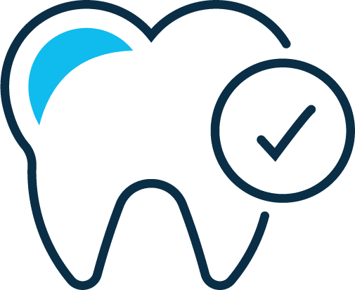 Tooth icon with check mark